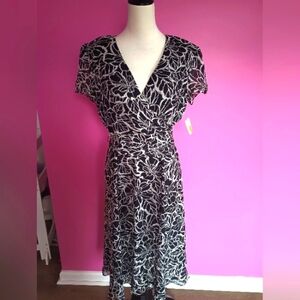 Talbot's Ladies Pure Silk Bohemian Floral Midi Dress (NWT!)